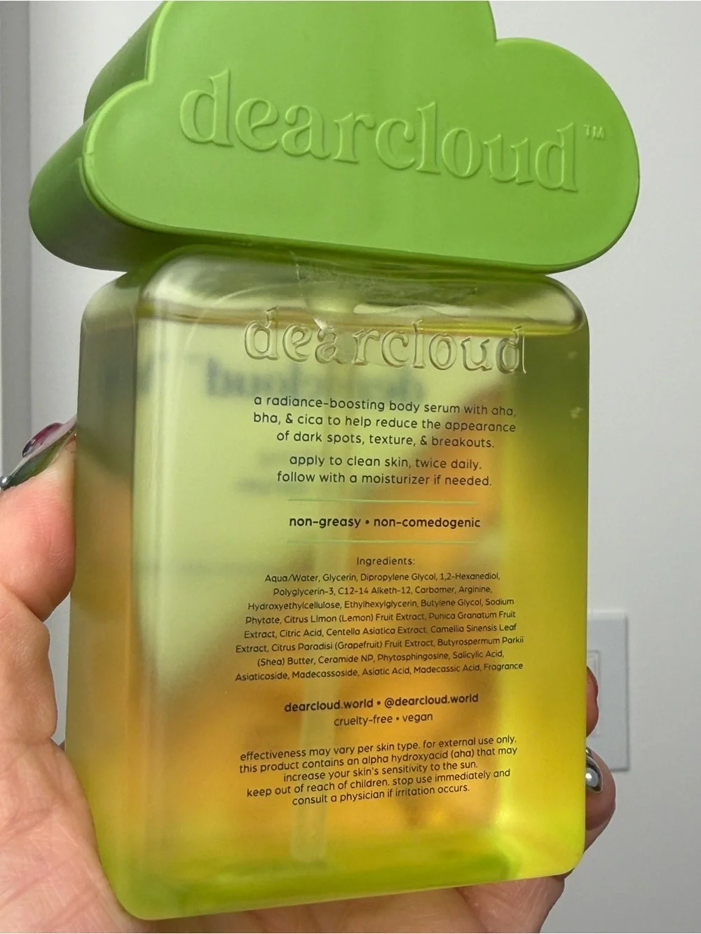 Dearcloud clarifying body